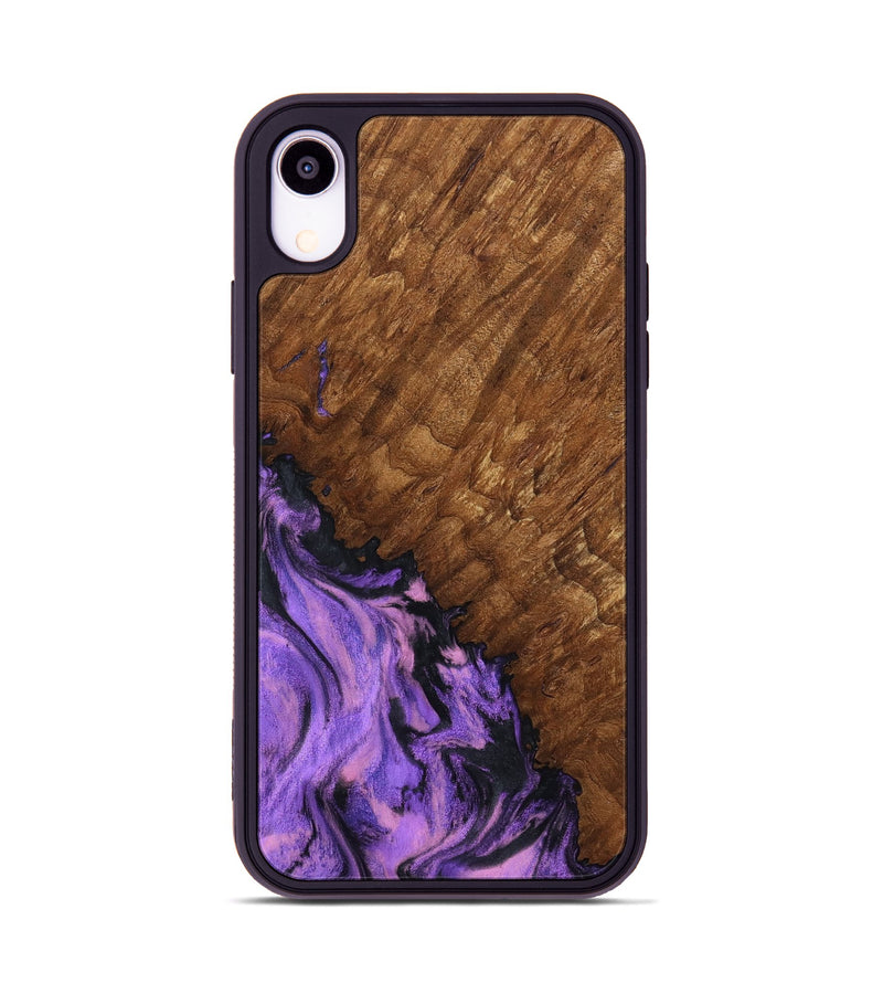 iPhone Xr Wood Phone Case - Sheri (Purple, 801447)
