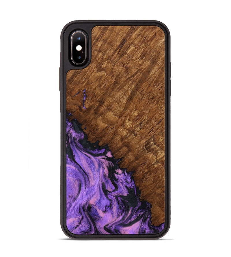 iPhone Xs Max Wood Phone Case - Sheri (Purple, 801447)