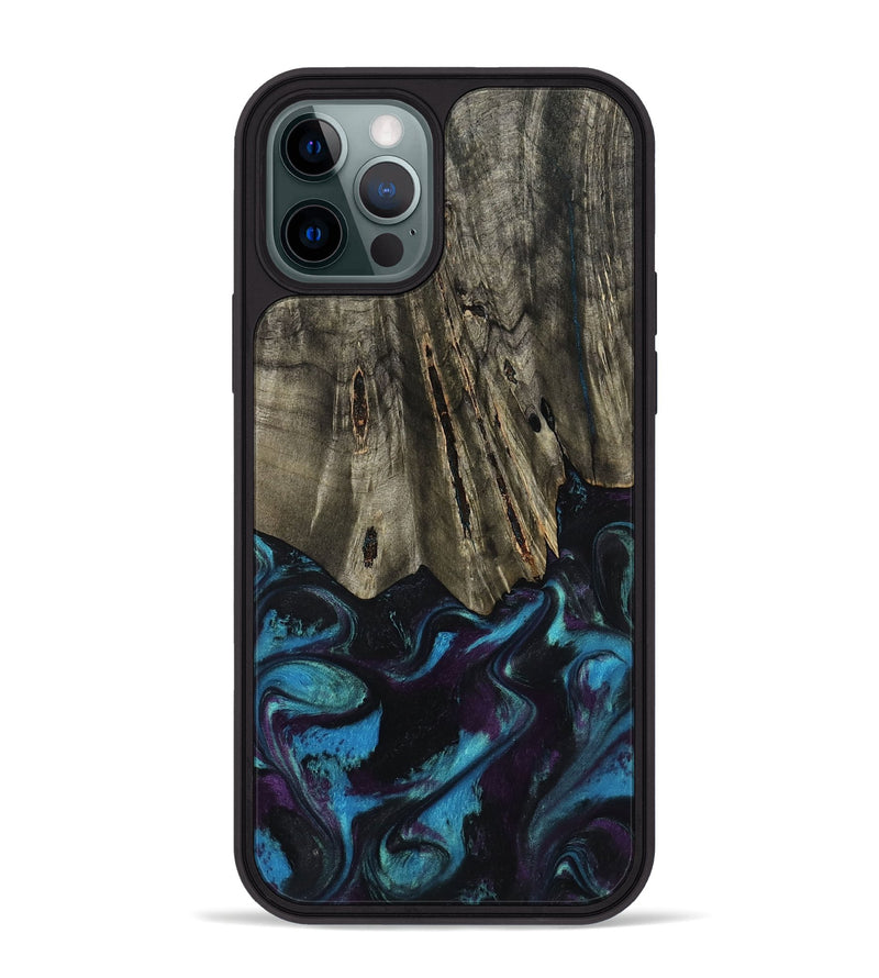 iPhone 12 Pro Max Wood Phone Case - Keegan (Purple, 801448)