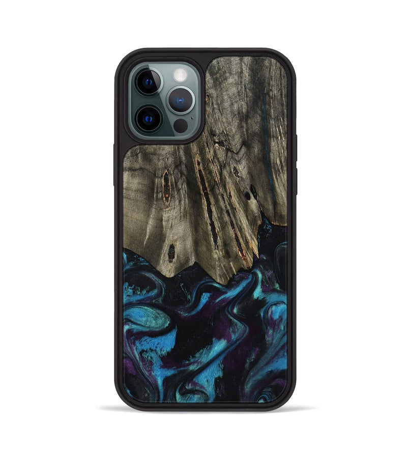iPhone 12 Pro Wood Phone Case - Keegan (Purple, 801448)