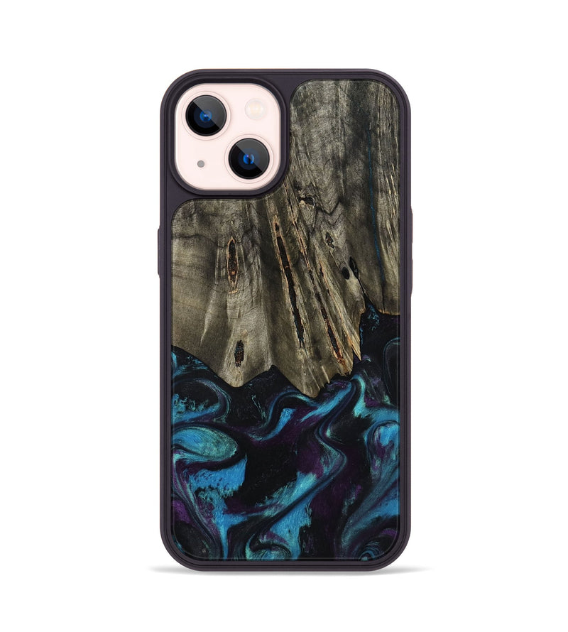 iPhone 14 Wood Phone Case - Keegan (Purple, 801448)