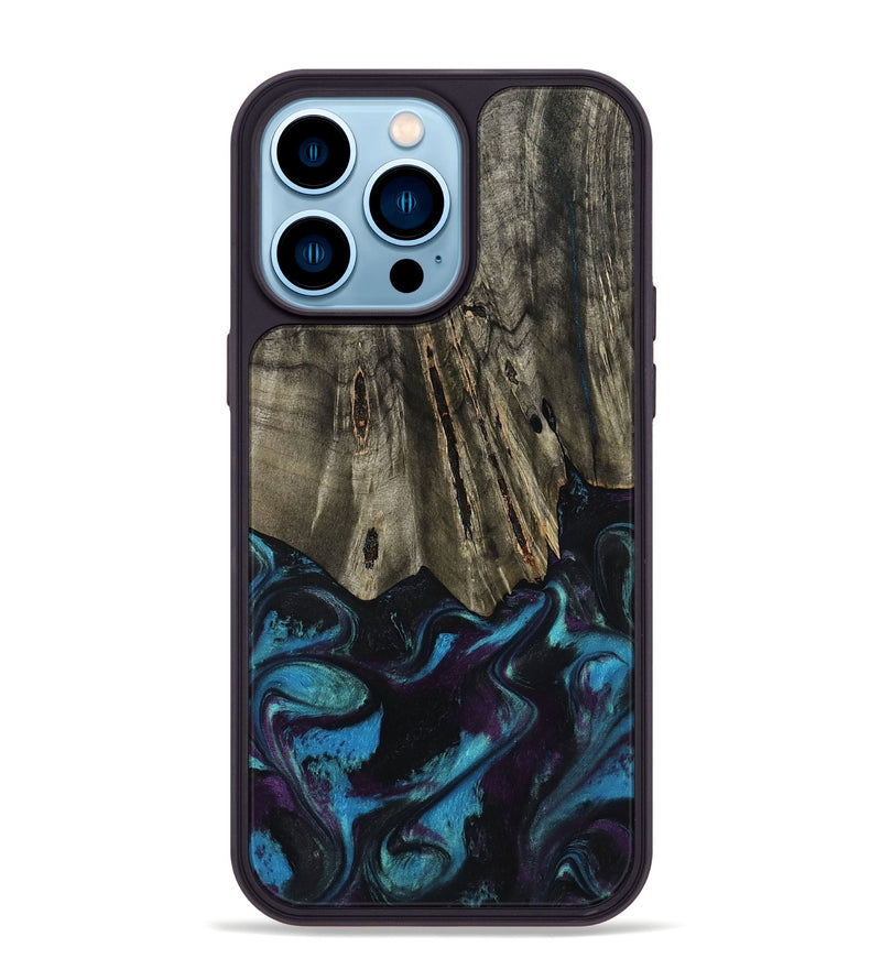 iPhone 14 Pro Max Wood Phone Case - Keegan (Purple, 801448)