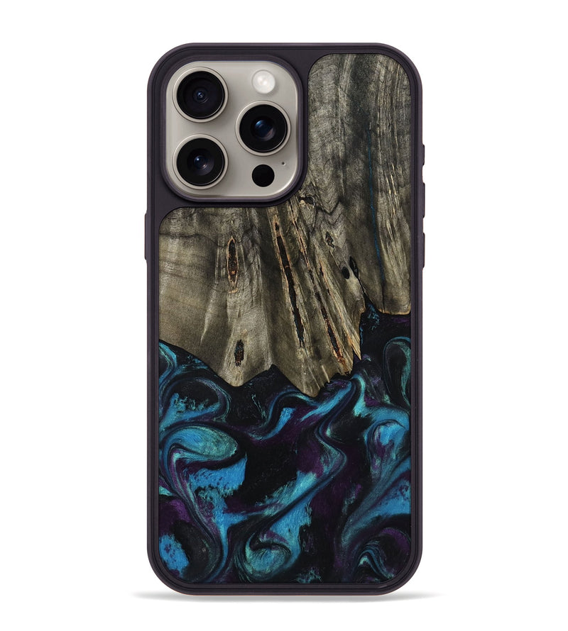 iPhone 15 Pro Max Wood Phone Case - Keegan (Purple, 801448)