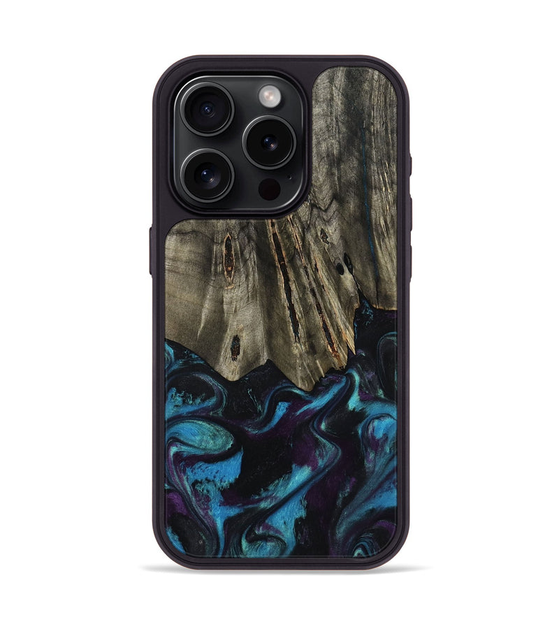 iPhone 15 Pro Wood Phone Case - Keegan (Purple, 801448)
