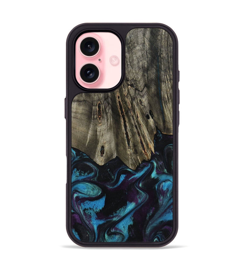 iPhone 16 Wood Phone Case - Keegan (Purple, 801448)