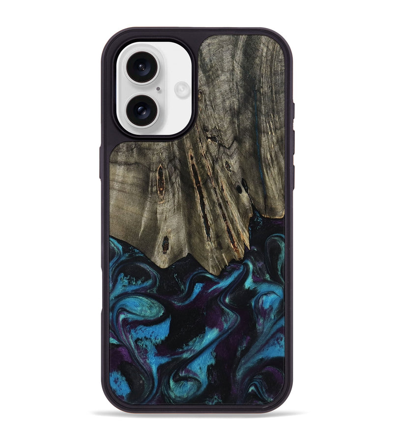 iPhone 16 Plus Wood Phone Case - Keegan (Purple, 801448)