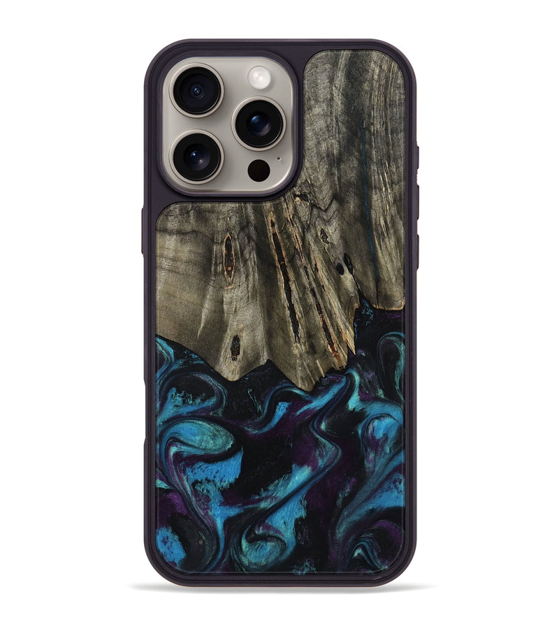 iPhone 16 Pro Max Wood Phone Case - Keegan (Purple, 801448)