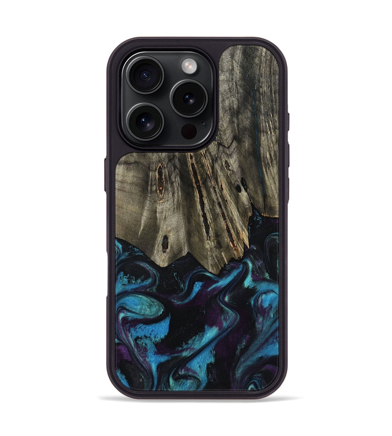 iPhone 16 Pro Wood Phone Case - Keegan (Purple, 801448)