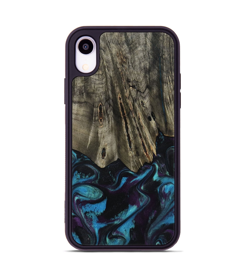 iPhone Xr Wood Phone Case - Keegan (Purple, 801448)