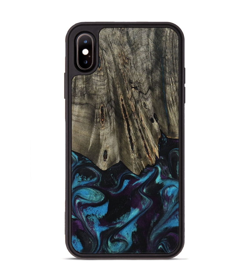 iPhone Xs Max Wood Phone Case - Keegan (Purple, 801448)