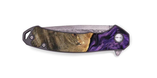 EDC Wood Pocket Knife - Houston (Purple, 801449)