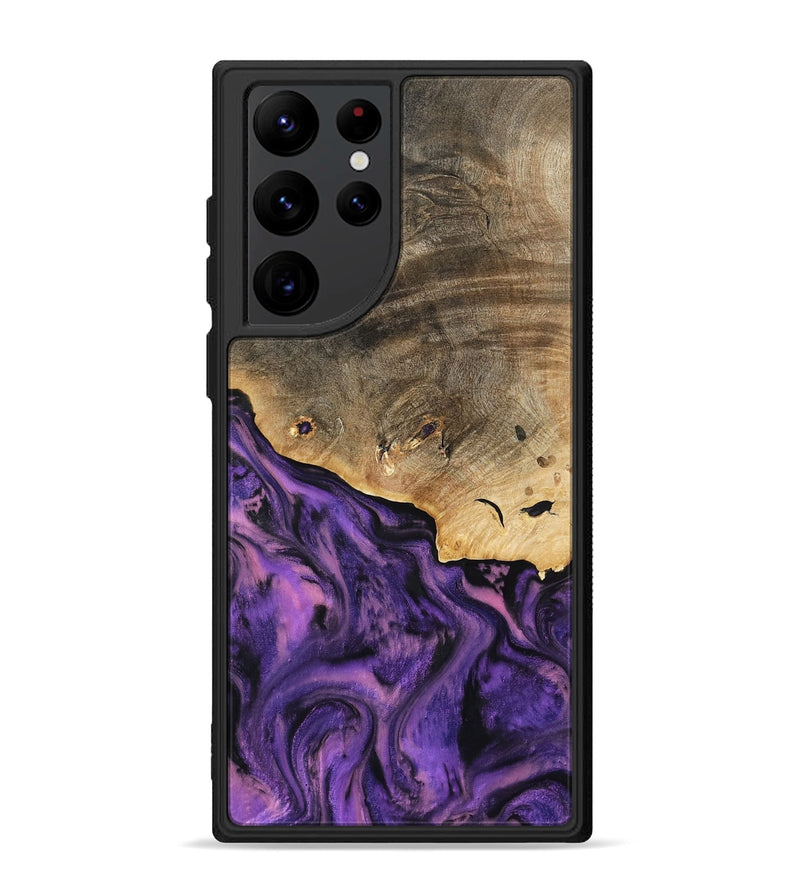 Galaxy S22 Ultra Wood Phone Case - Houston (Purple, 801449)