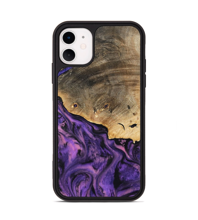 iPhone 11 Wood Phone Case - Houston (Purple, 801449)