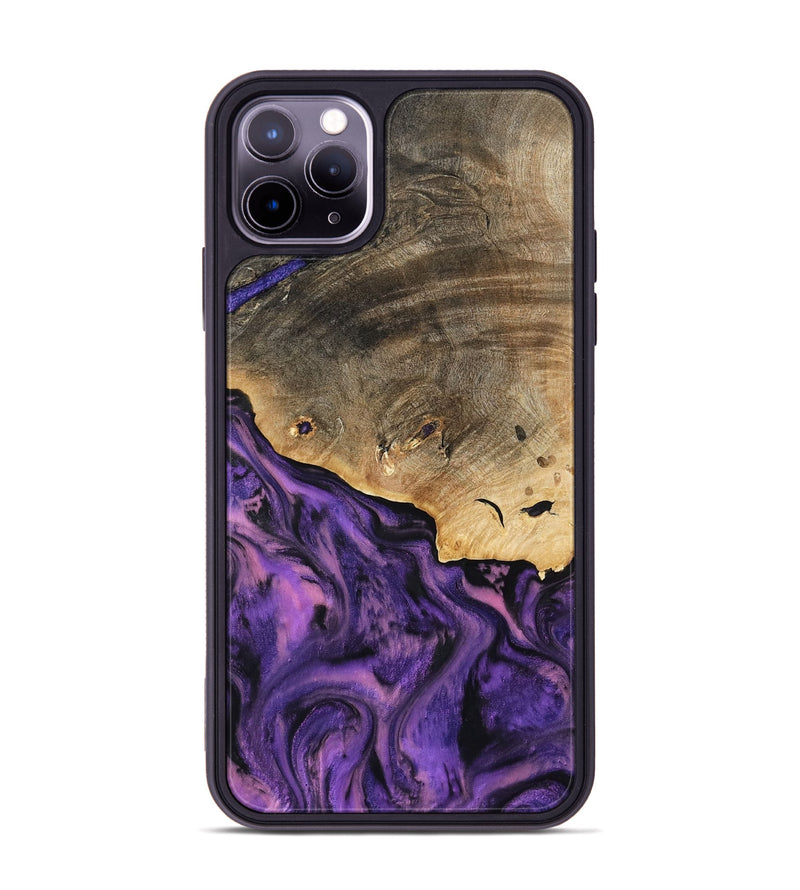 iPhone 11 Pro Max Wood Phone Case - Houston (Purple, 801449)