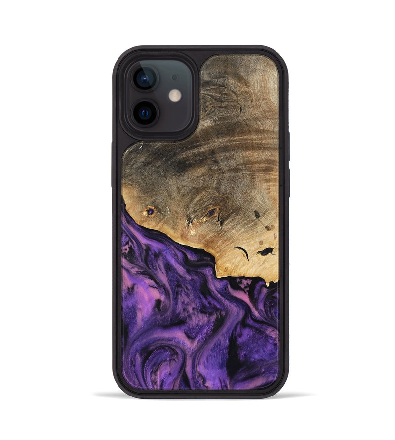 iPhone 12 Wood Phone Case - Houston (Purple, 801449)