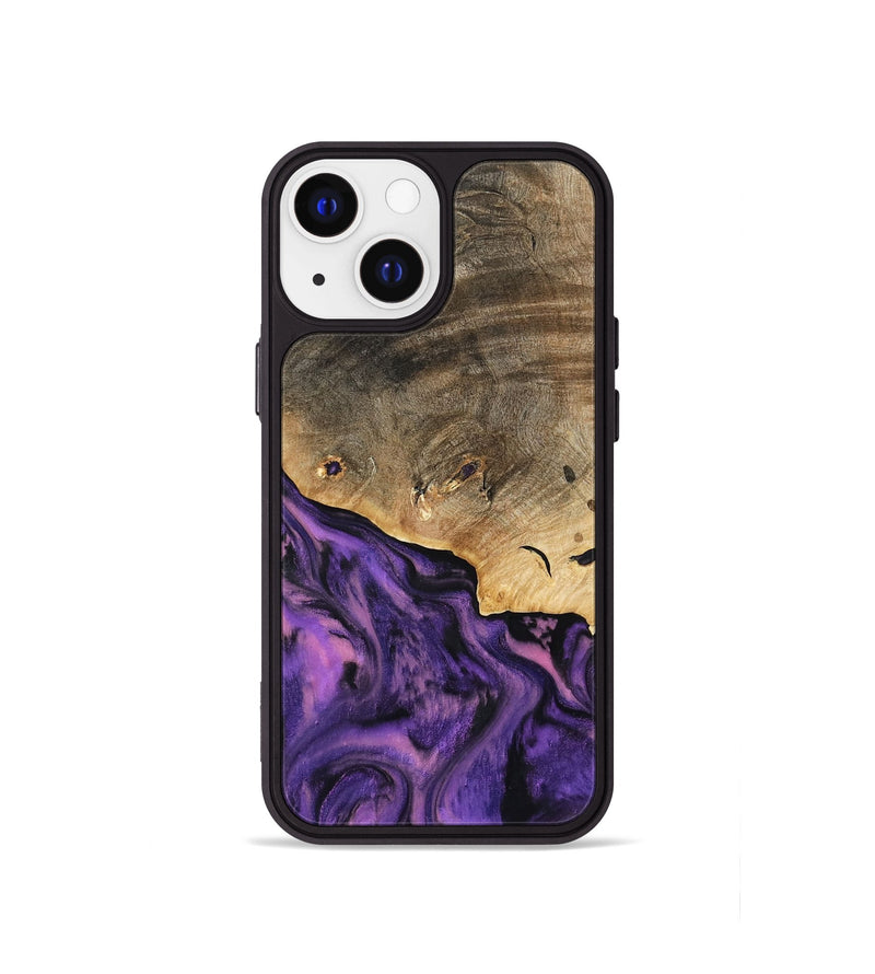 iPhone 13 mini Wood Phone Case - Houston (Purple, 801449)