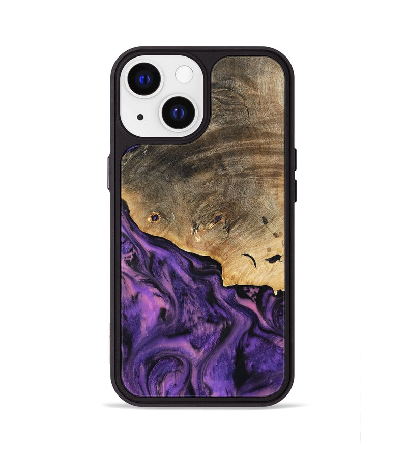 iPhone 13 Wood Phone Case - Houston (Purple, 801449)