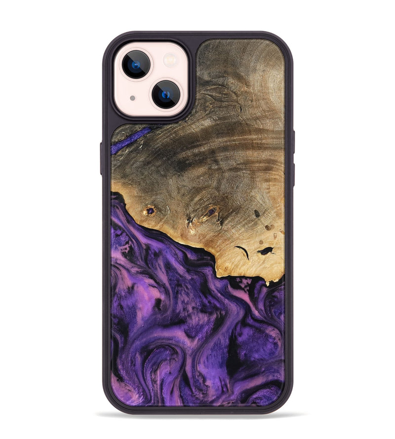 iPhone 14 Plus Wood Phone Case - Houston (Purple, 801449)