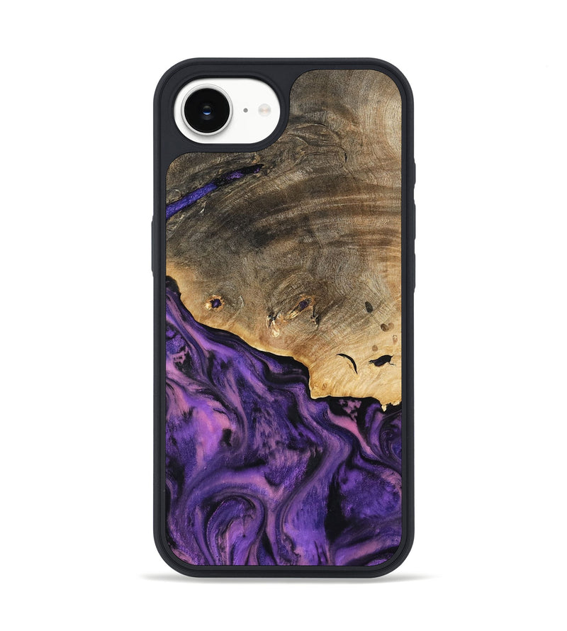iPhone 16e Wood Phone Case - Houston (Purple, 801449)