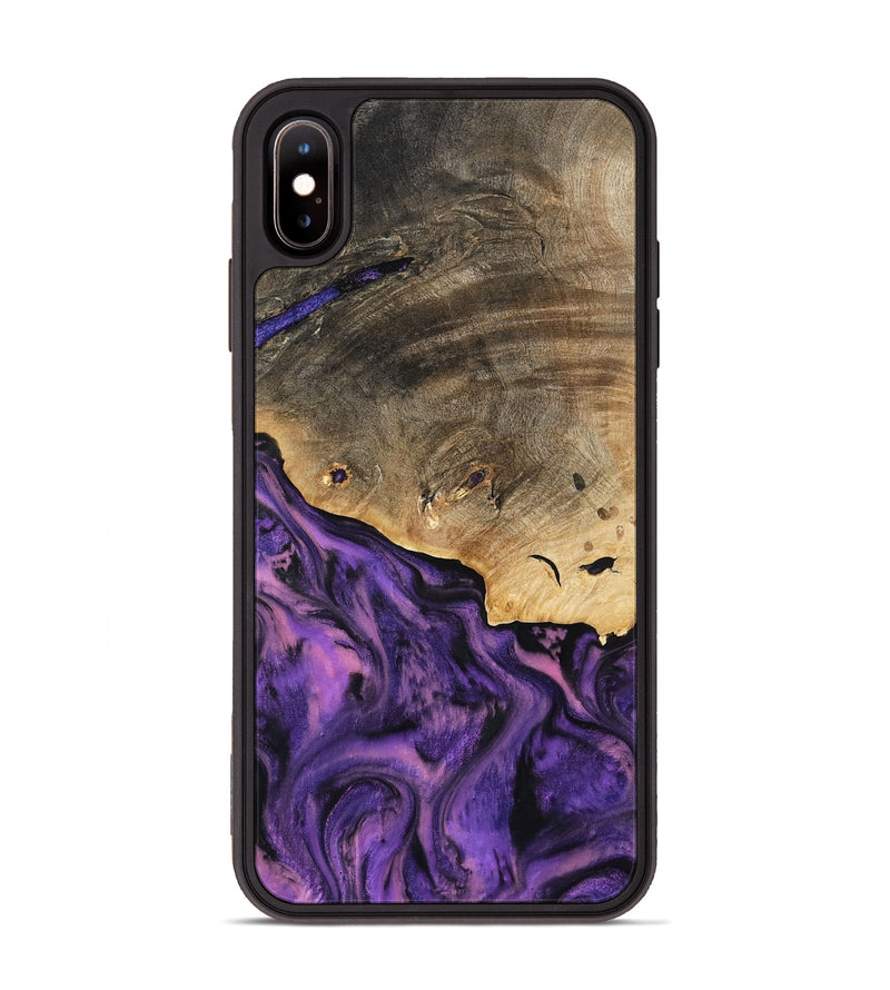 iPhone Xs Max Wood Phone Case - Houston (Purple, 801449)