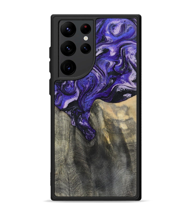 Galaxy S22 Ultra Wood Phone Case - Ivy (Purple, 801450)