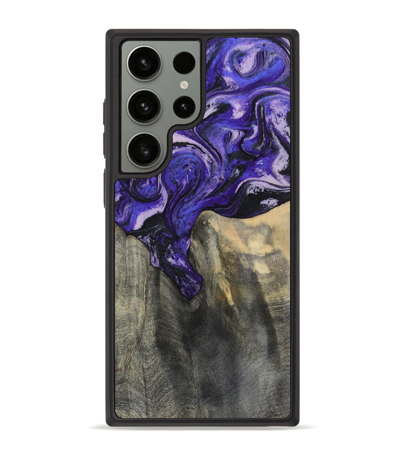 Galaxy S23 Ultra Wood Phone Case - Ivy (Purple, 801450)