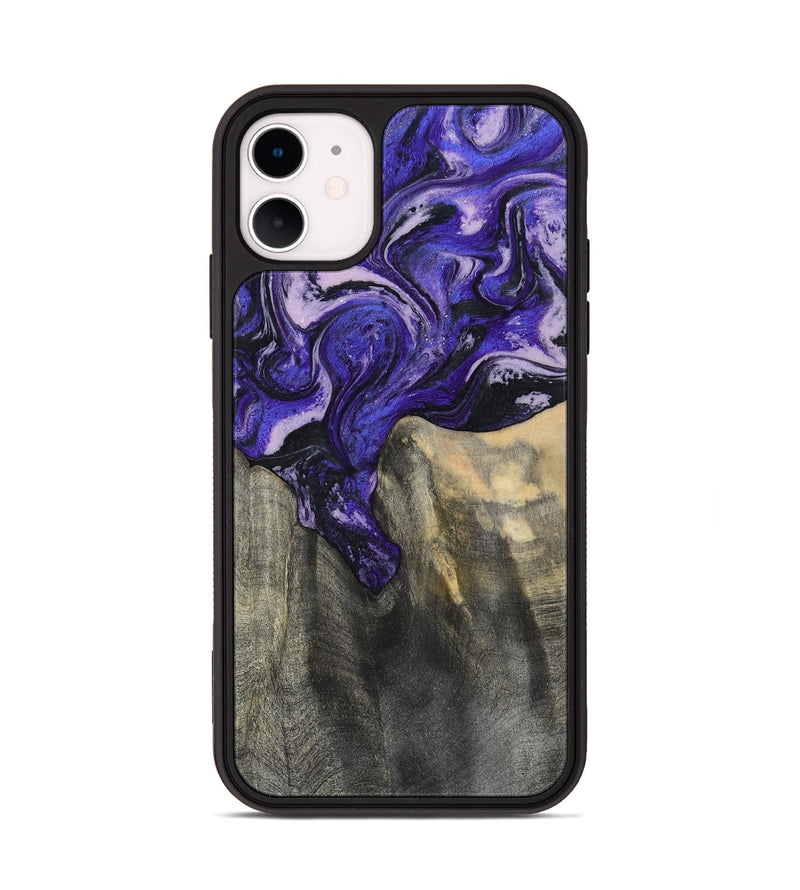 iPhone 11 Wood Phone Case - Ivy (Purple, 801450)