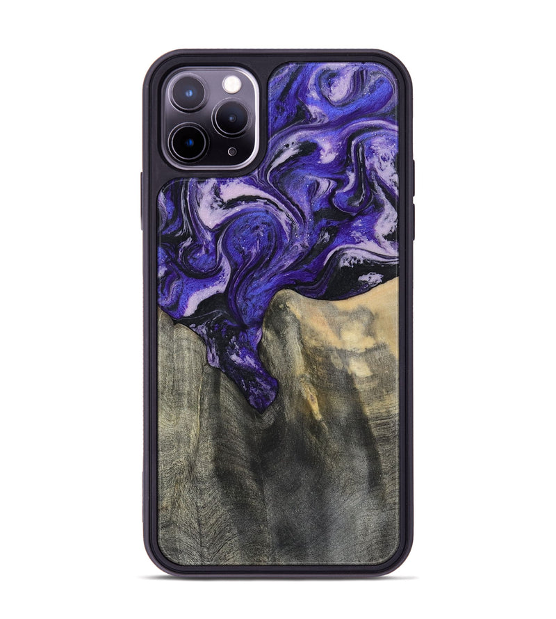 iPhone 11 Pro Max Wood Phone Case - Ivy (Purple, 801450)