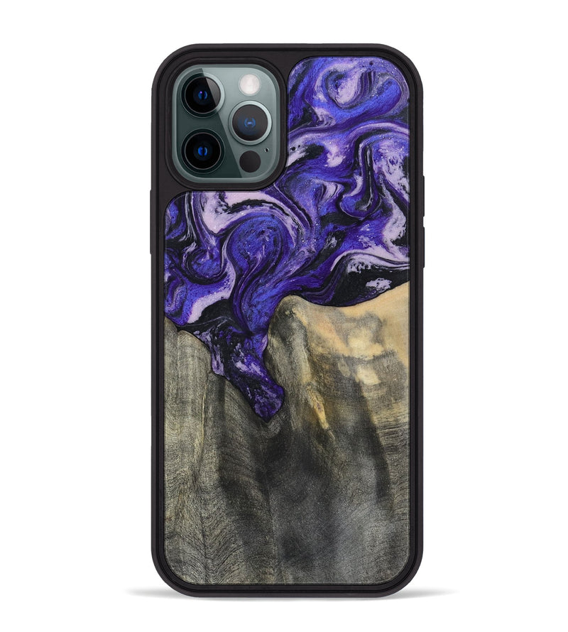 iPhone 12 Pro Max Wood Phone Case - Ivy (Purple, 801450)