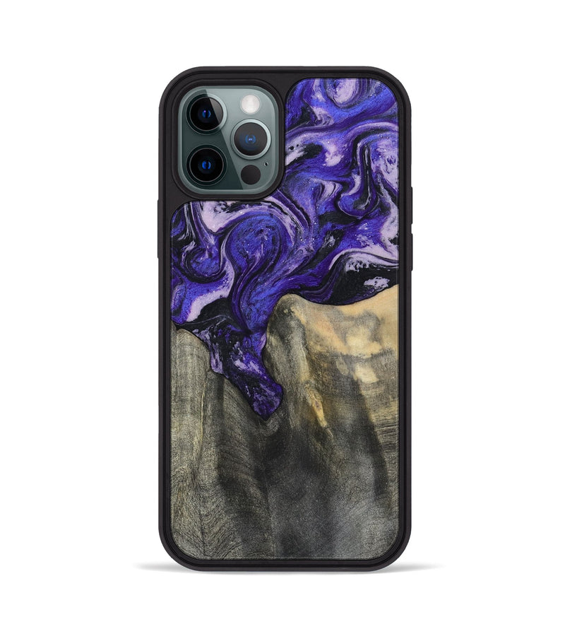 iPhone 12 Pro Wood Phone Case - Ivy (Purple, 801450)