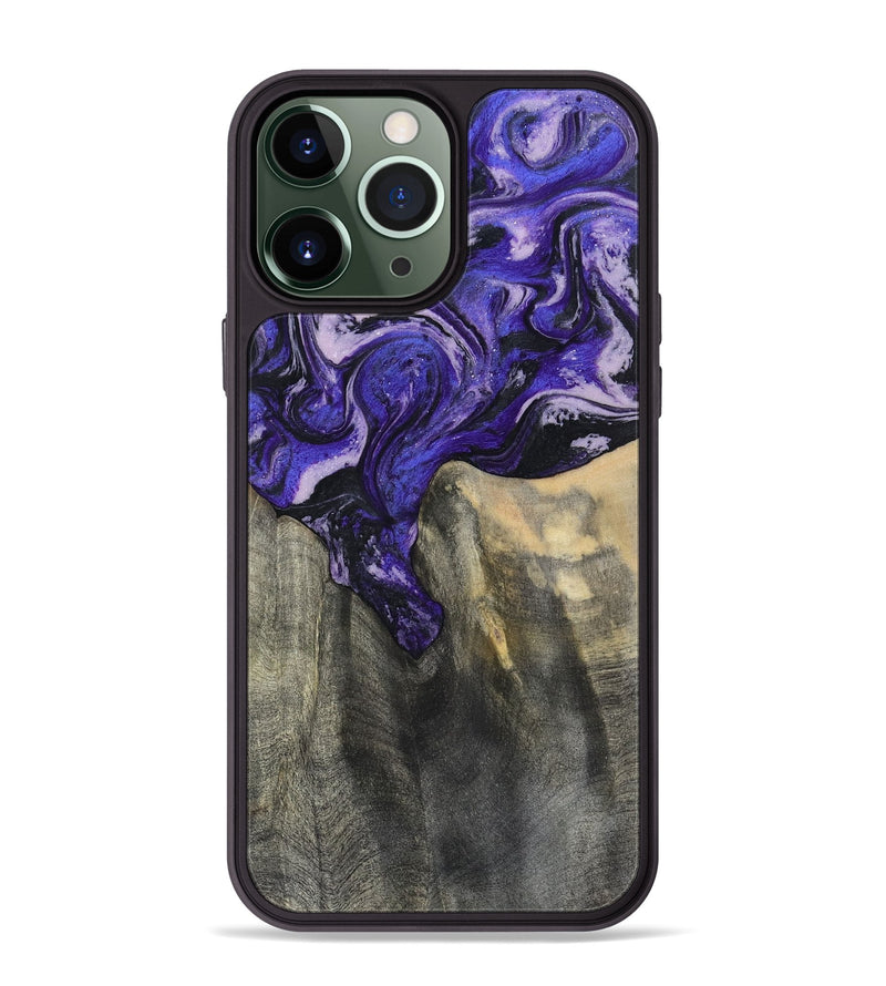 iPhone 13 Pro Max Wood Phone Case - Ivy (Purple, 801450)