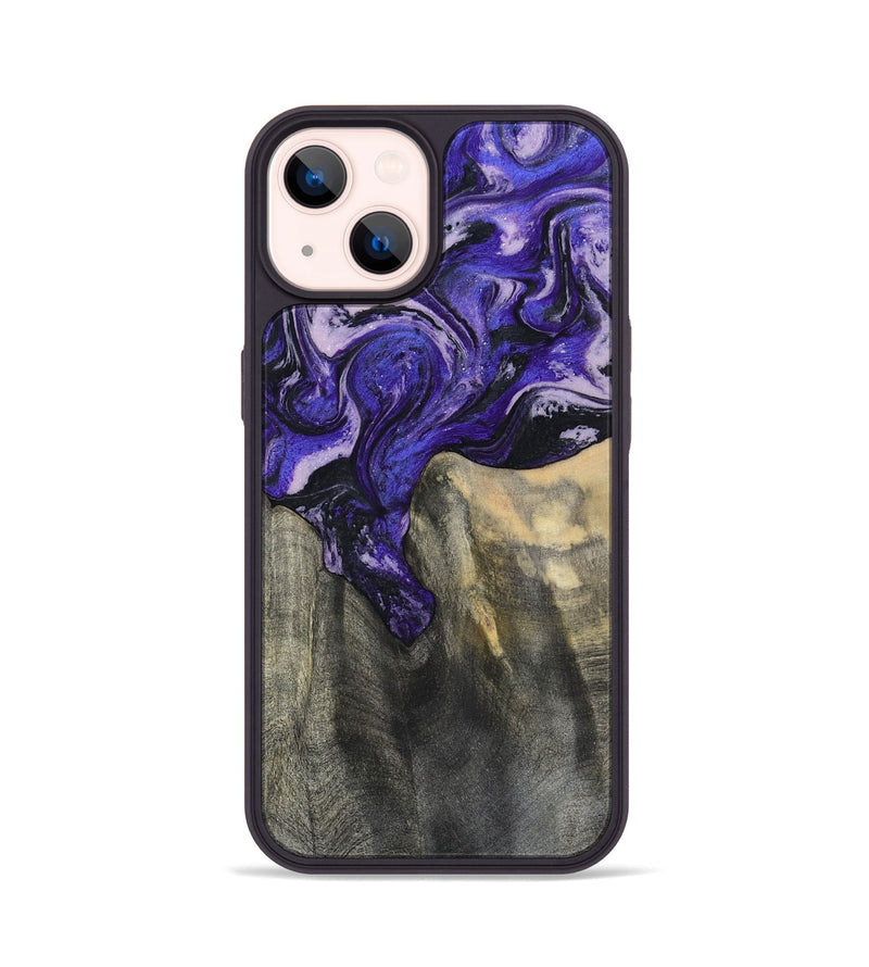 iPhone 14 Wood Phone Case - Ivy (Purple, 801450)