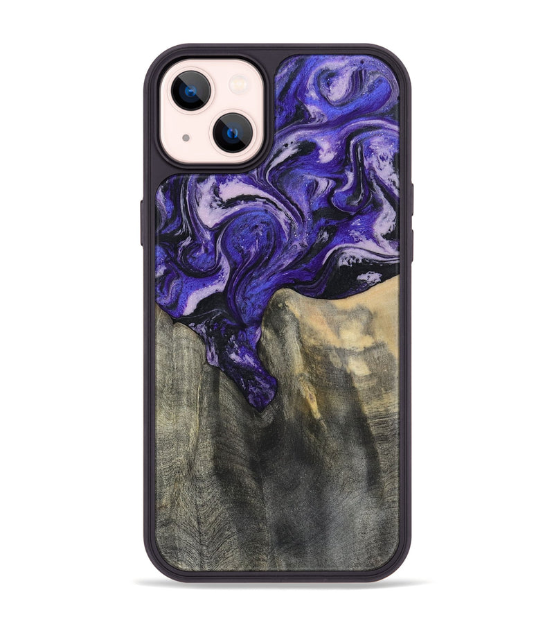 iPhone 14 Plus Wood Phone Case - Ivy (Purple, 801450)