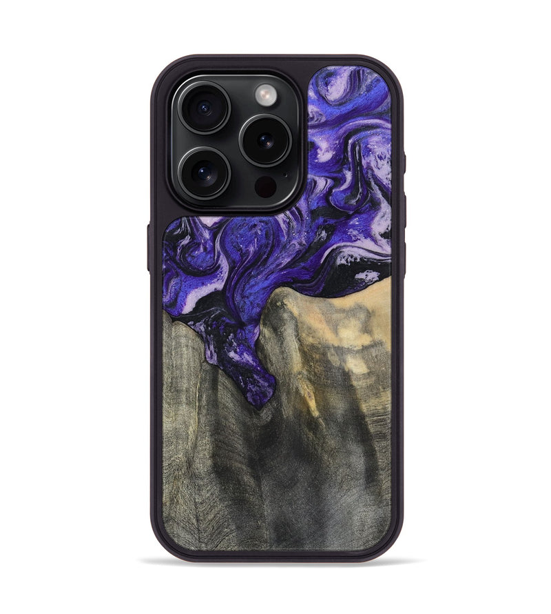 iPhone 15 Pro Wood Phone Case - Ivy (Purple, 801450)