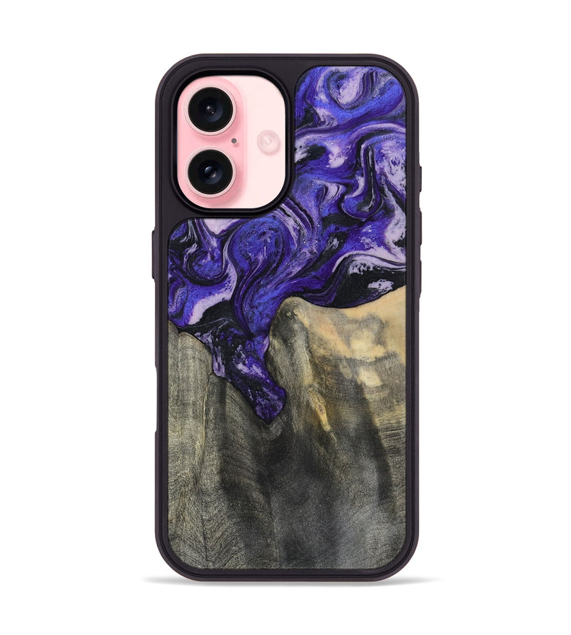 iPhone 16 Wood Phone Case - Ivy (Purple, 801450)