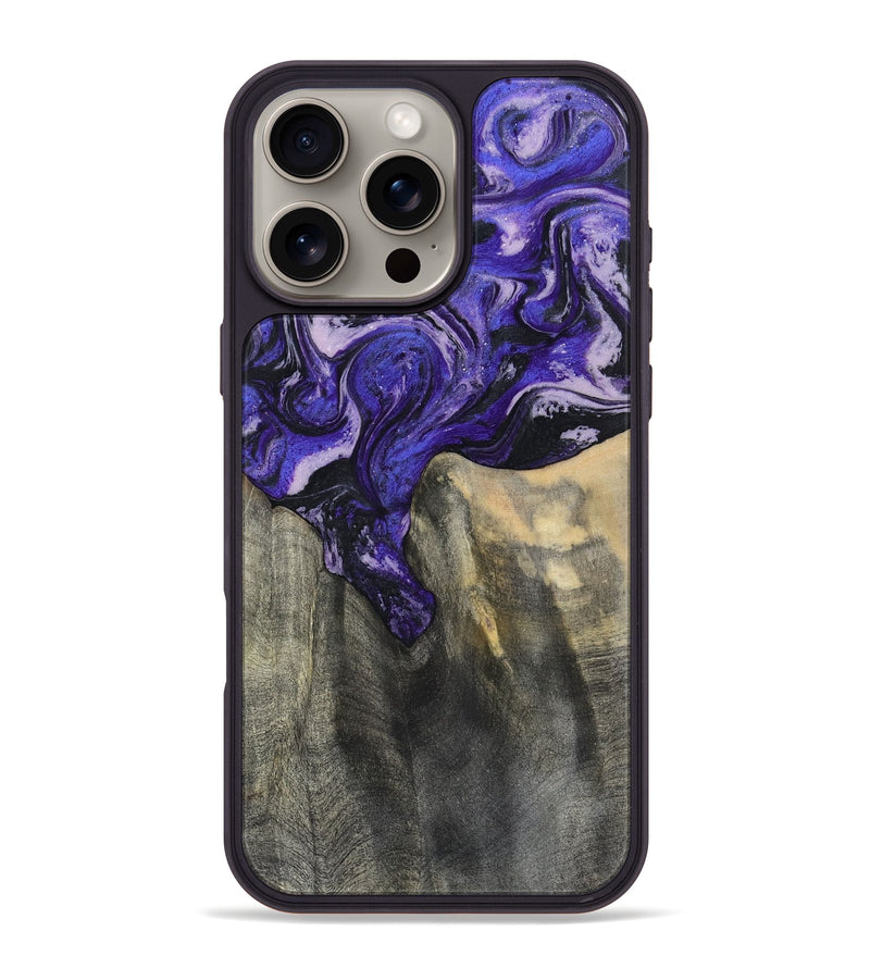 iPhone 16 Pro Max Wood Phone Case - Ivy (Purple, 801450)