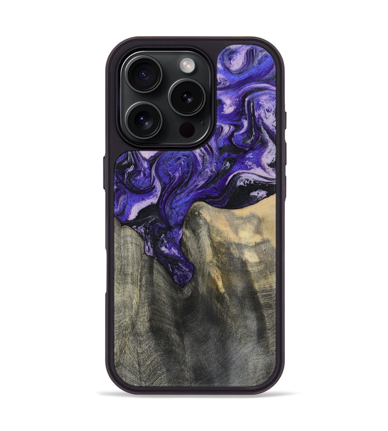 iPhone 16 Pro Wood Phone Case - Ivy (Purple, 801450)