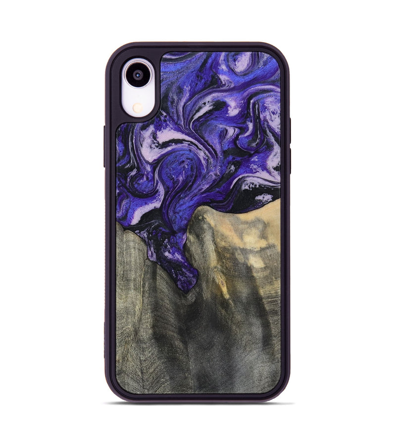 iPhone Xr Wood Phone Case - Ivy (Purple, 801450)