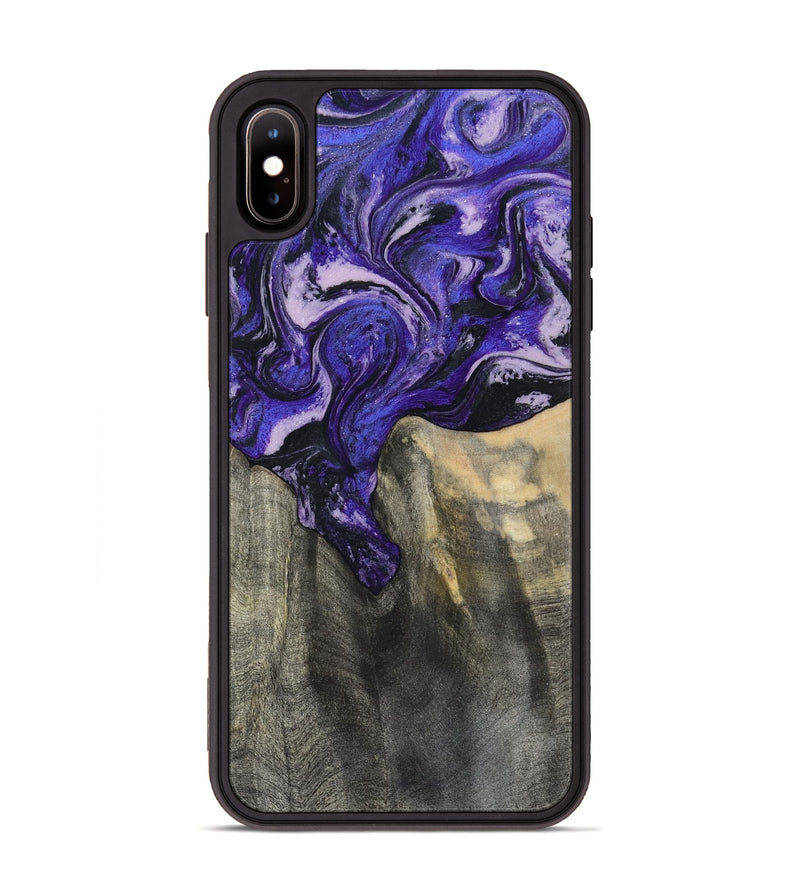 iPhone Xs Max Wood Phone Case - Ivy (Purple, 801450)