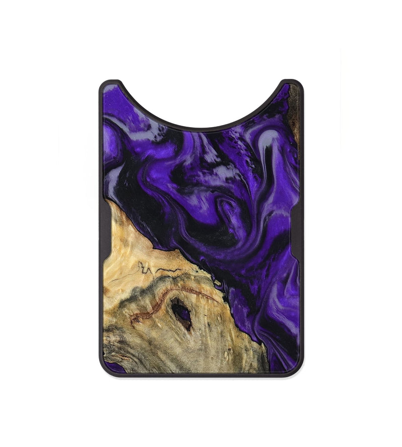 Alloy Wood Wallet - Tammie (Purple, 801451)