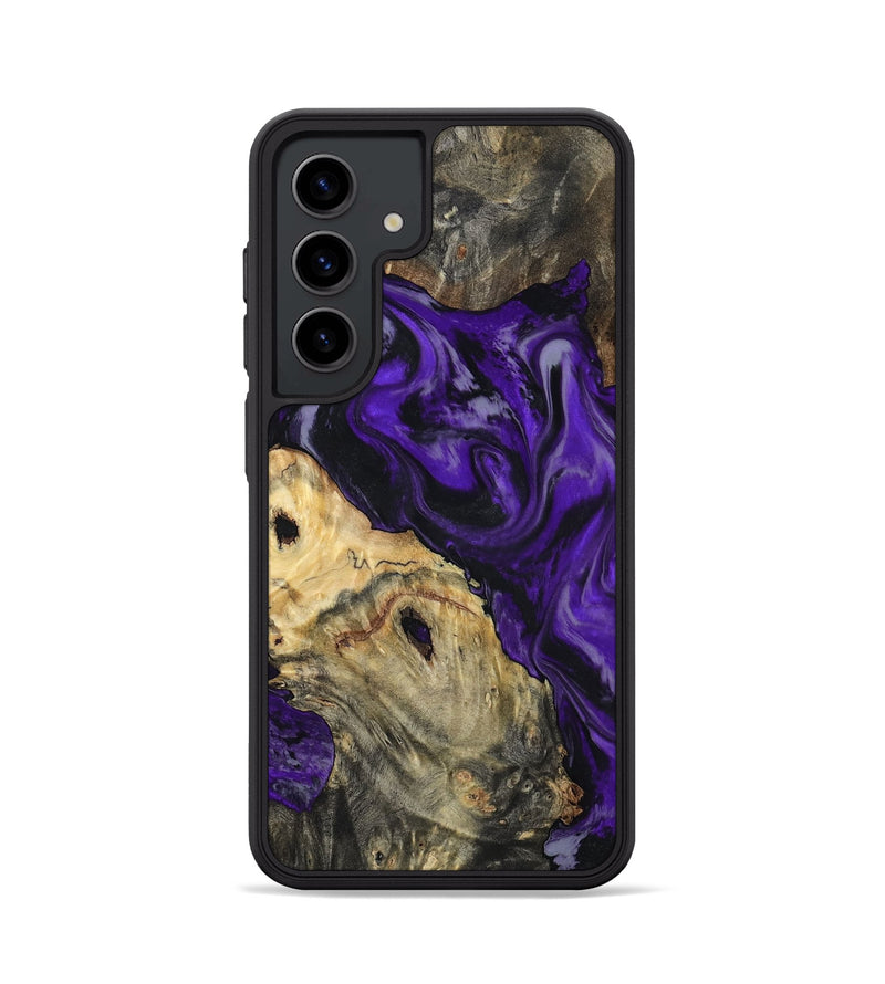 Galaxy S24 Wood Phone Case - Tammie (Purple, 801451)