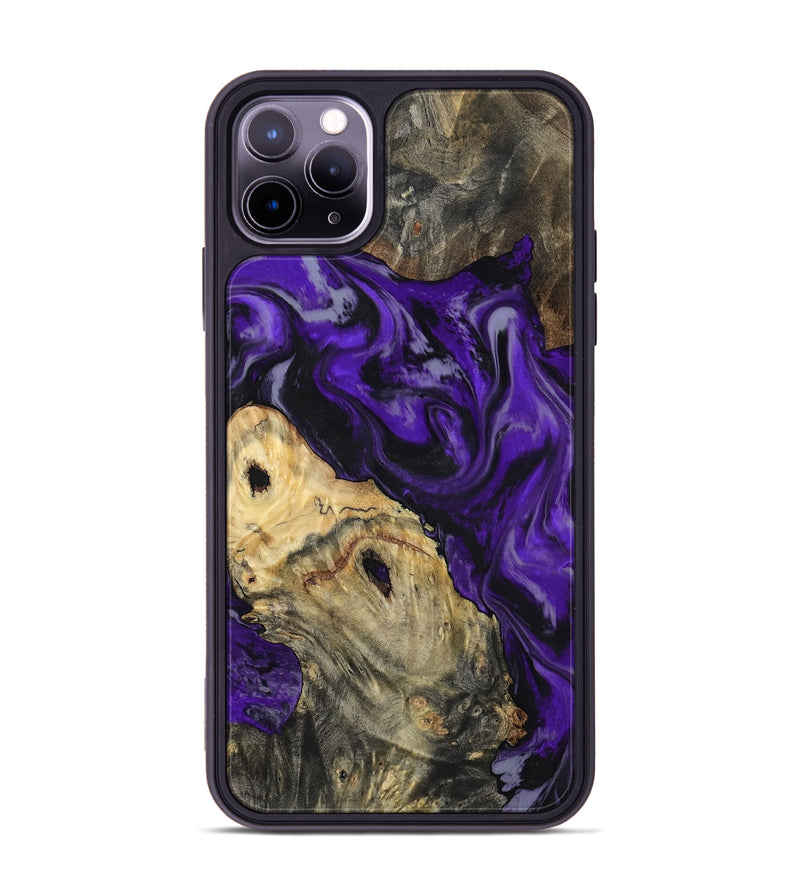 iPhone 11 Pro Max Wood Phone Case - Tammie (Purple, 801451)