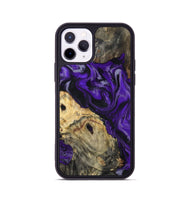 iPhone 11 Pro Wood Phone Case - Tammie (Purple, 801451)