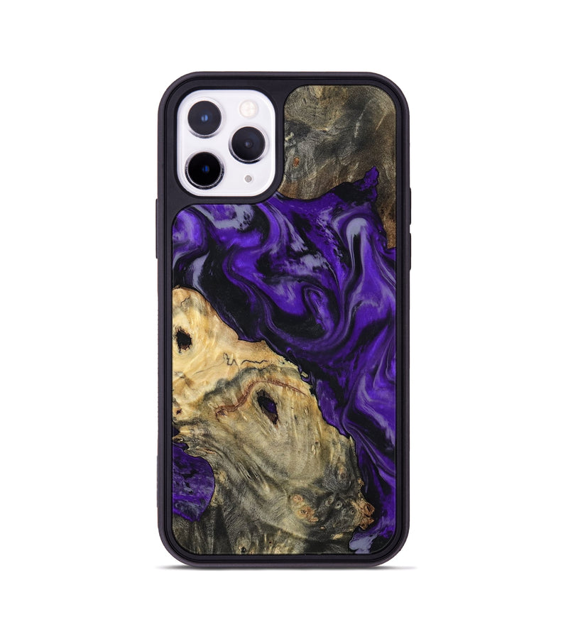 iPhone 11 Pro Wood Phone Case - Tammie (Purple, 801451)