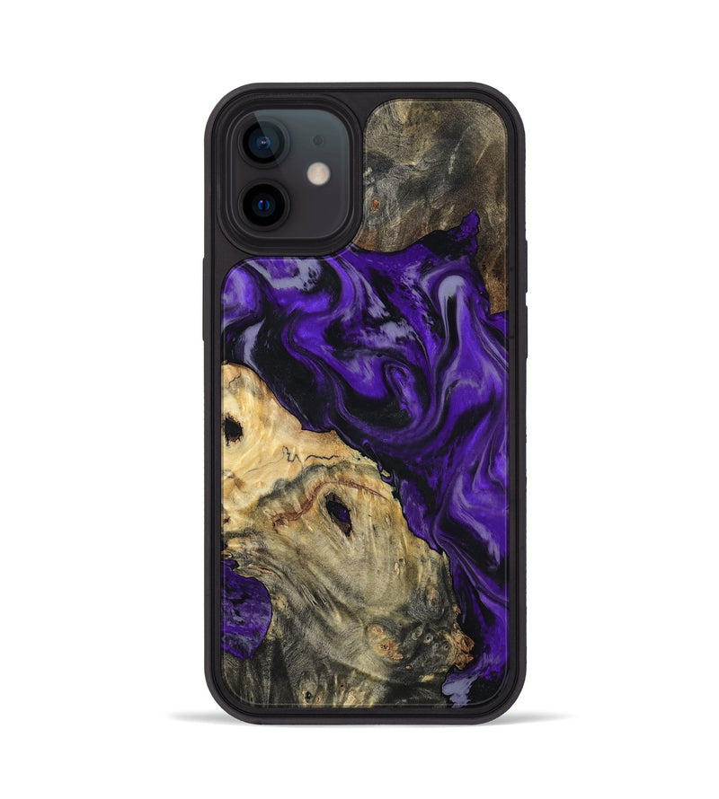 iPhone 12 Wood Phone Case - Tammie (Purple, 801451)