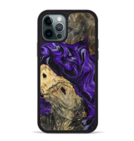 iPhone 12 Pro Max Wood Phone Case - Tammie (Purple, 801451)