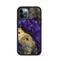 iPhone 12 Pro Wood Phone Case - Tammie (Purple, 801451)