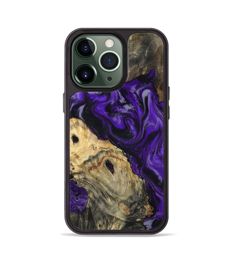 iPhone 13 Pro Wood Phone Case - Tammie (Purple, 801451)