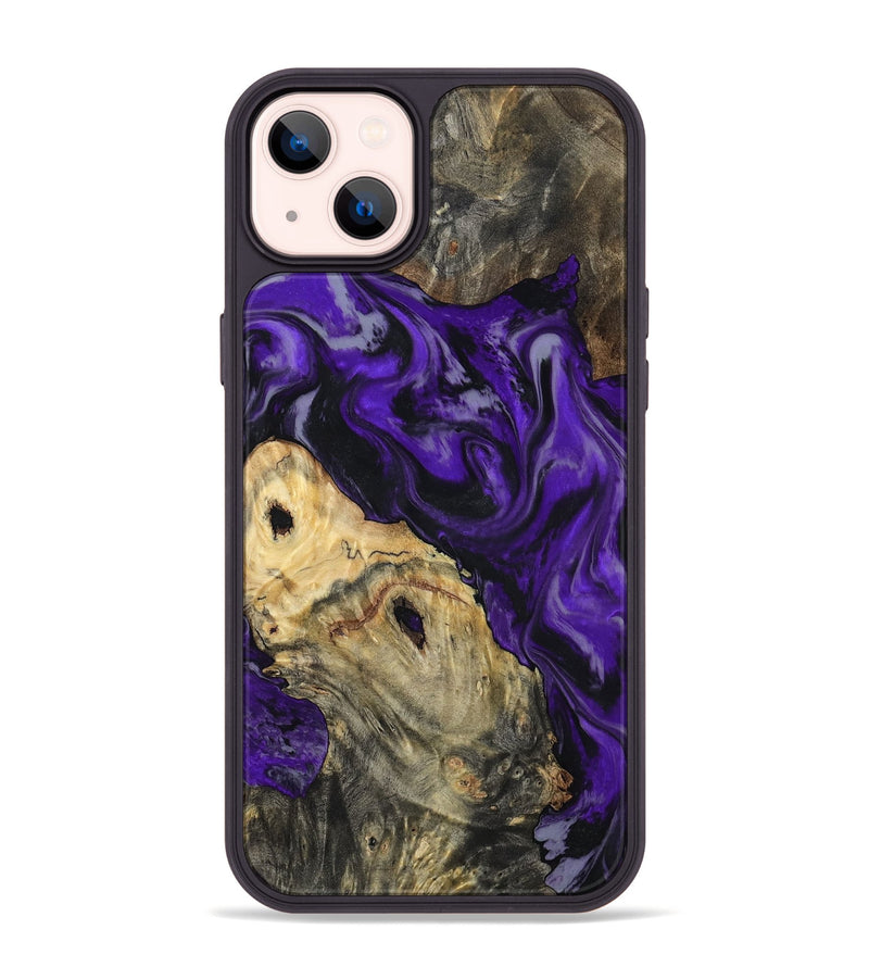 iPhone 14 Plus Wood Phone Case - Tammie (Purple, 801451)