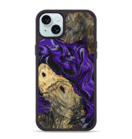 iPhone 15 Plus Wood Phone Case - Tammie (Purple, 801451)